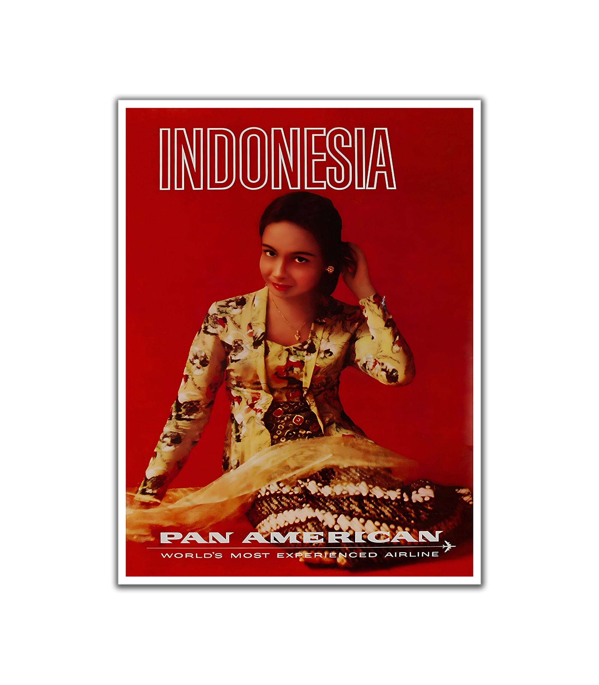 Indonesia Art Vintage Travel Poster Asian Gift Print (H1471)