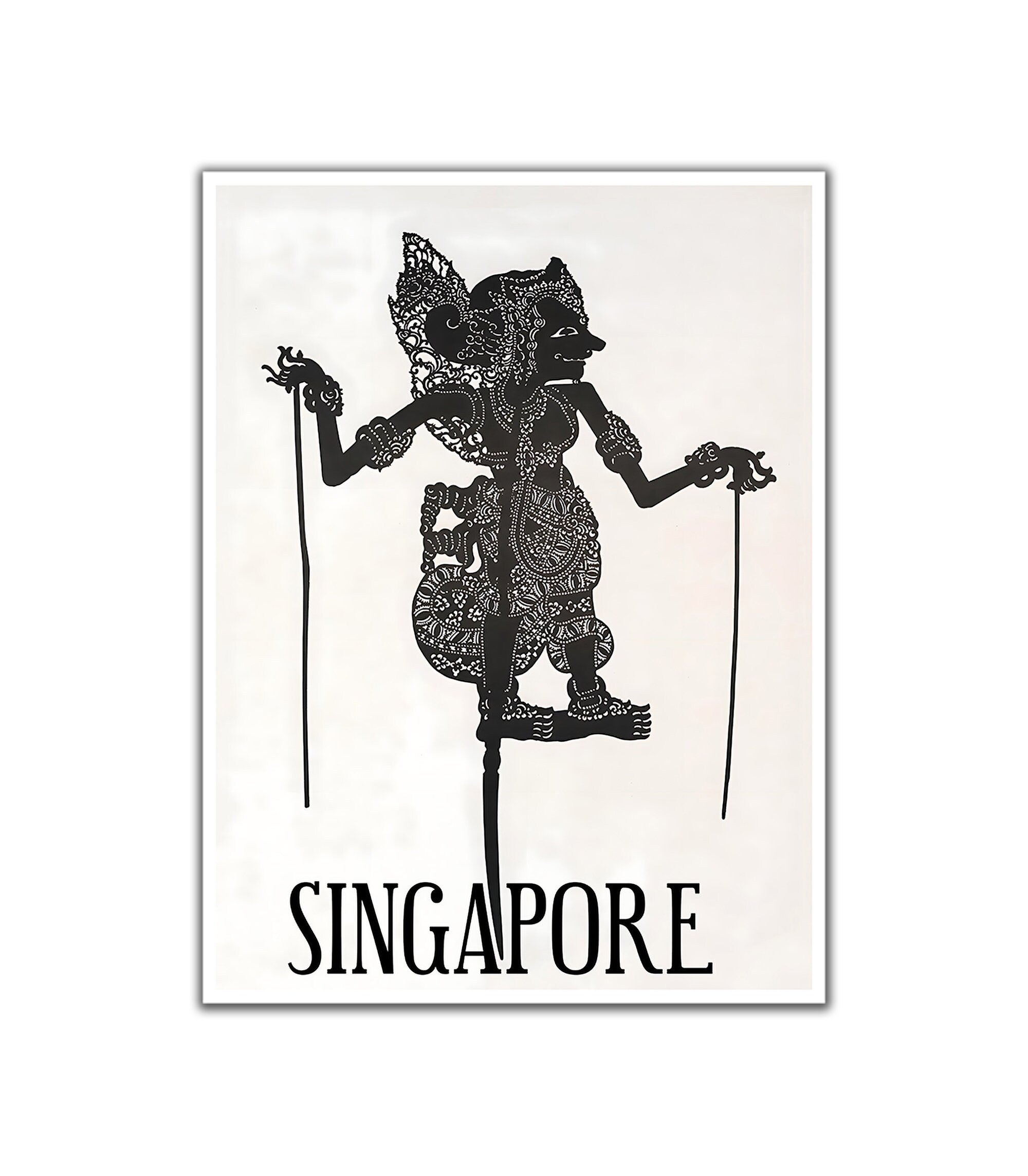 Singapore Art Asia Travel Poster Singapore Cultural Print (XR4517)