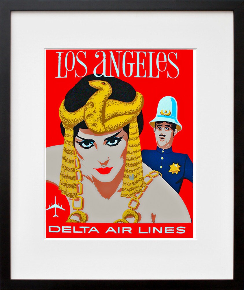 Los Angeles Travel Poster Vintage Art (TR2)