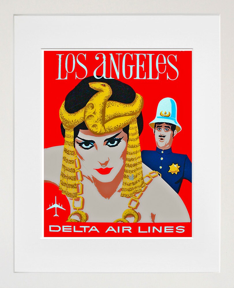 Los Angeles Travel Poster Vintage Art (TR2)