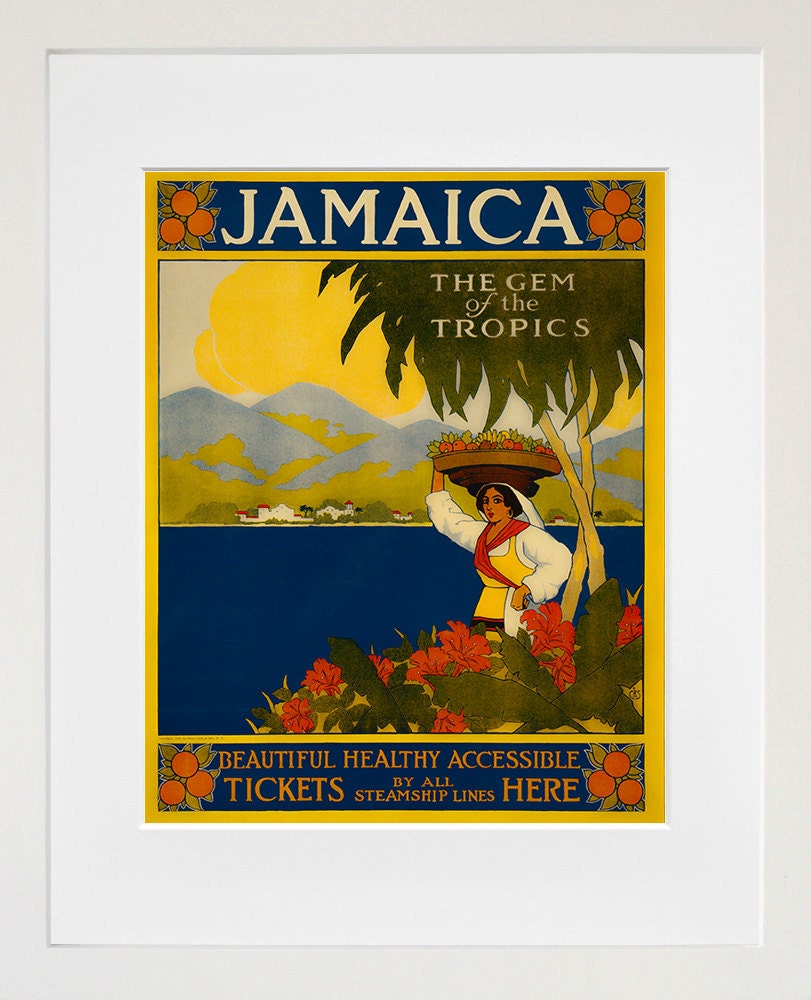 Travel Poster Jamaica Gift Vintage Art Print (TR6)