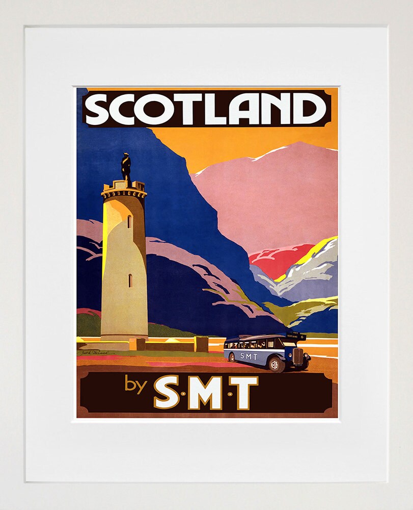 Scotland Travel Art Print Vintage Poster (TR10)