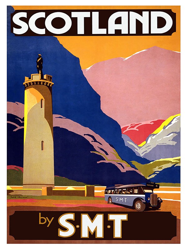 Scotland Travel Art Print Vintage Poster (TR10)