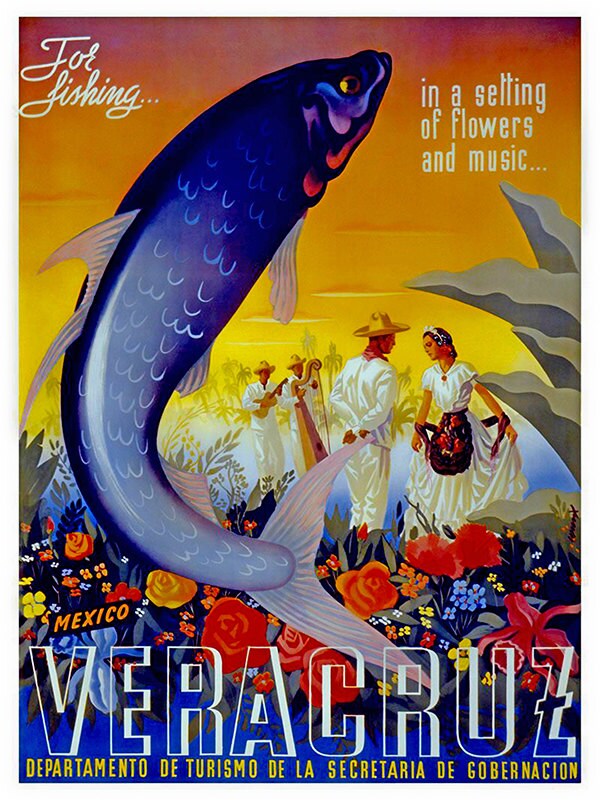 Travel Poster Mexico Advertising Art Print (TR13)