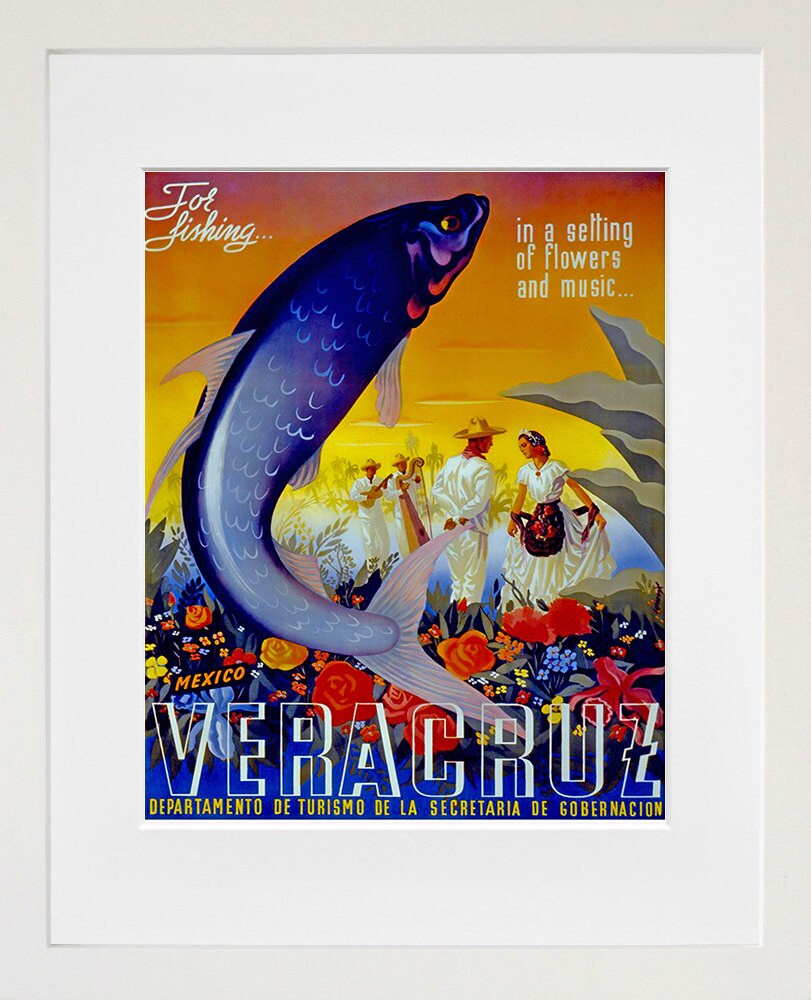 Travel Poster Mexico Advertising Art Print (TR13)