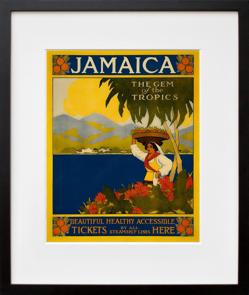 Travel Poster Jamaica Gift Vintage Art Print (TR6)