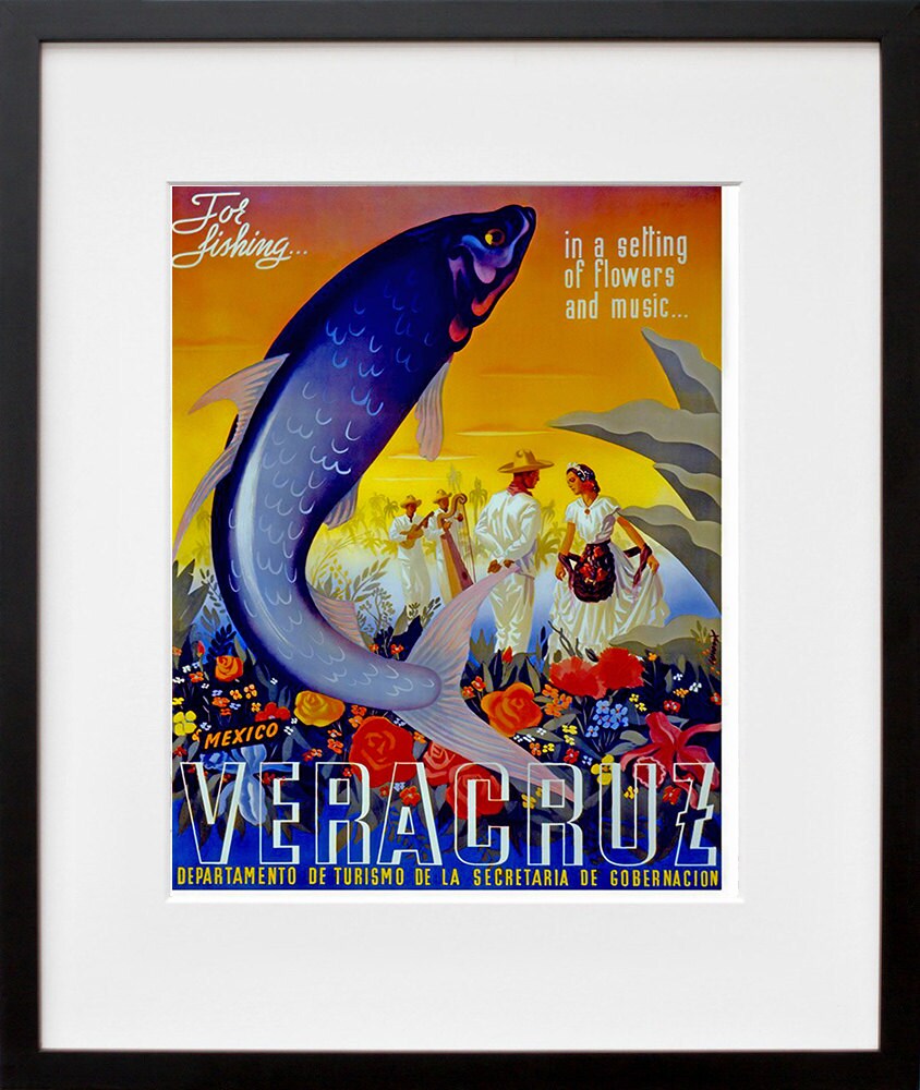 Travel Poster Mexico Advertising Art Print (TR13)