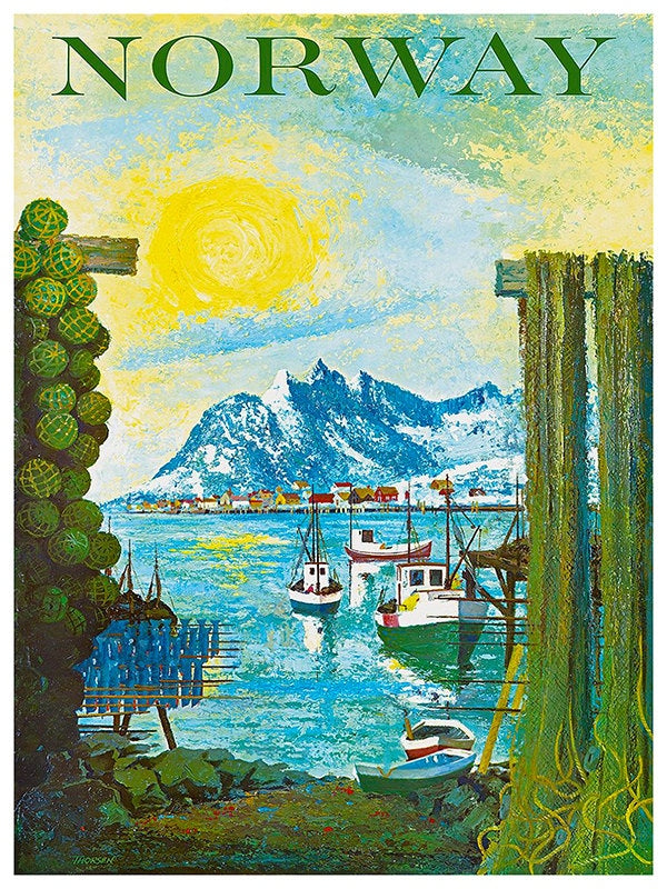 Travel Art Print Norway Advertising Poster (TR28)