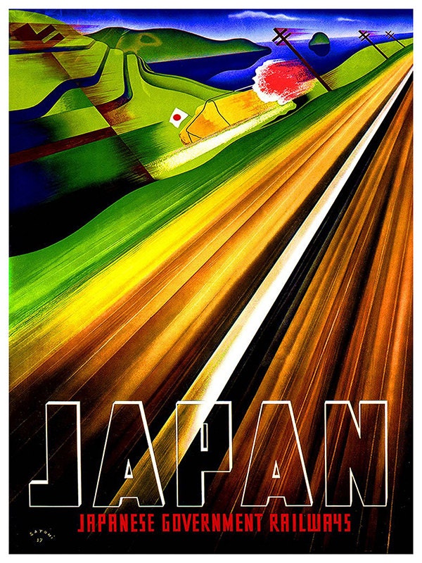 Japan Travel Poster Vintage Art Print (TR19)