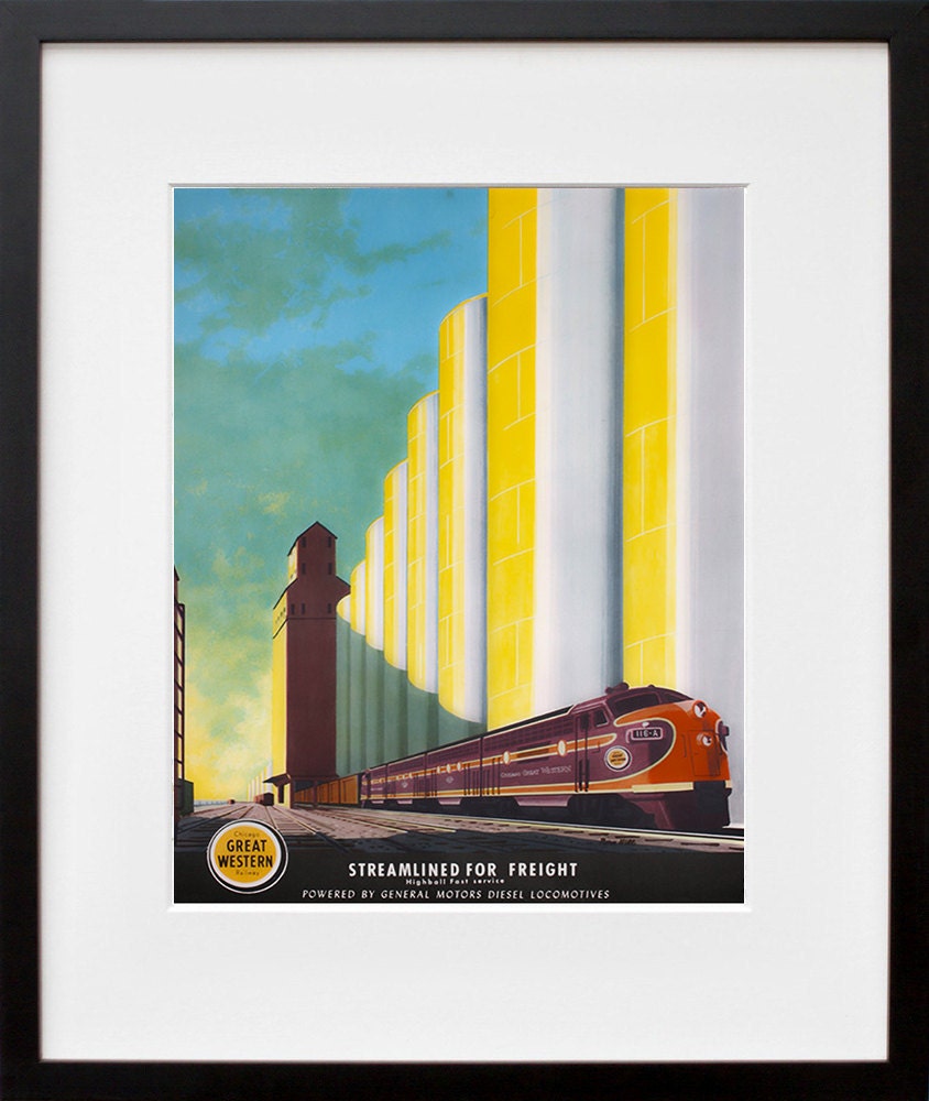 Train Art Travel Poster Railroad Print (TR68)