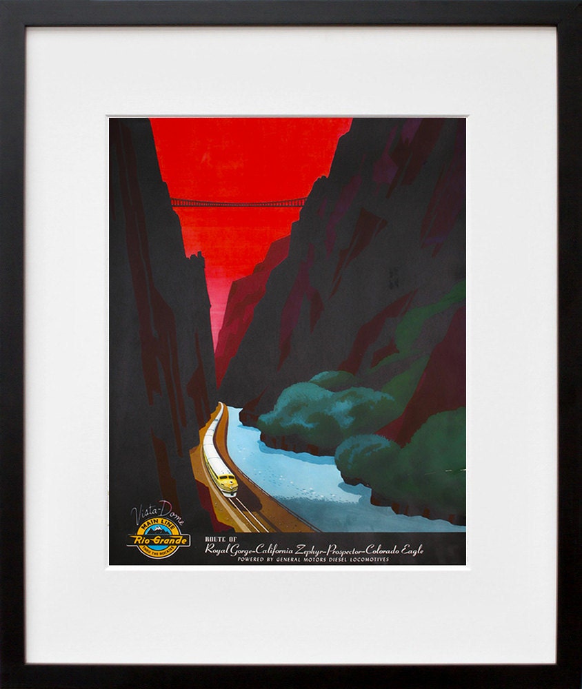 Train Art Travel Poster Railroad Print (TR69)