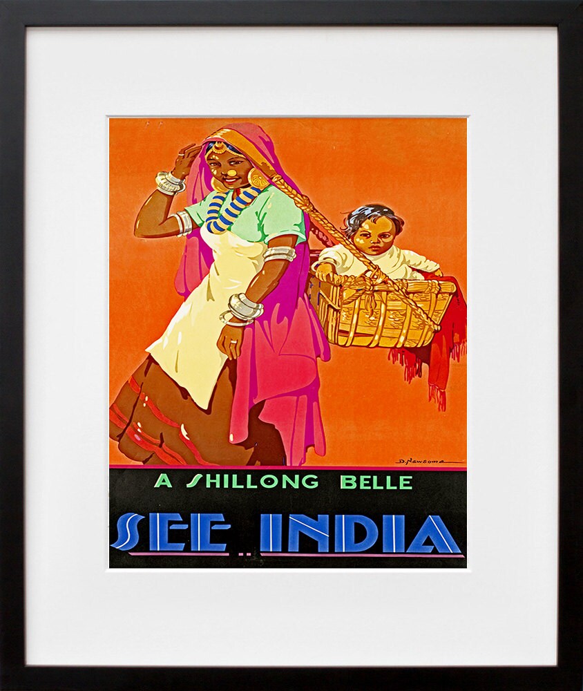 Travel Poster India Art Print (ZT1)