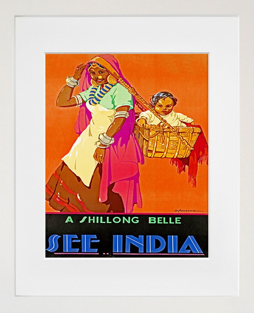 Travel Poster India Art Print (ZT1)