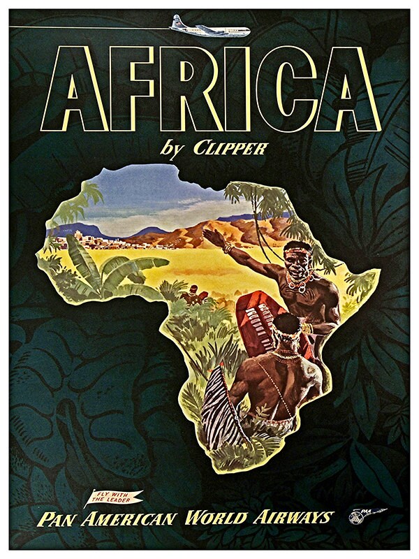 Travel Poster Africa Art Print (ZT5)