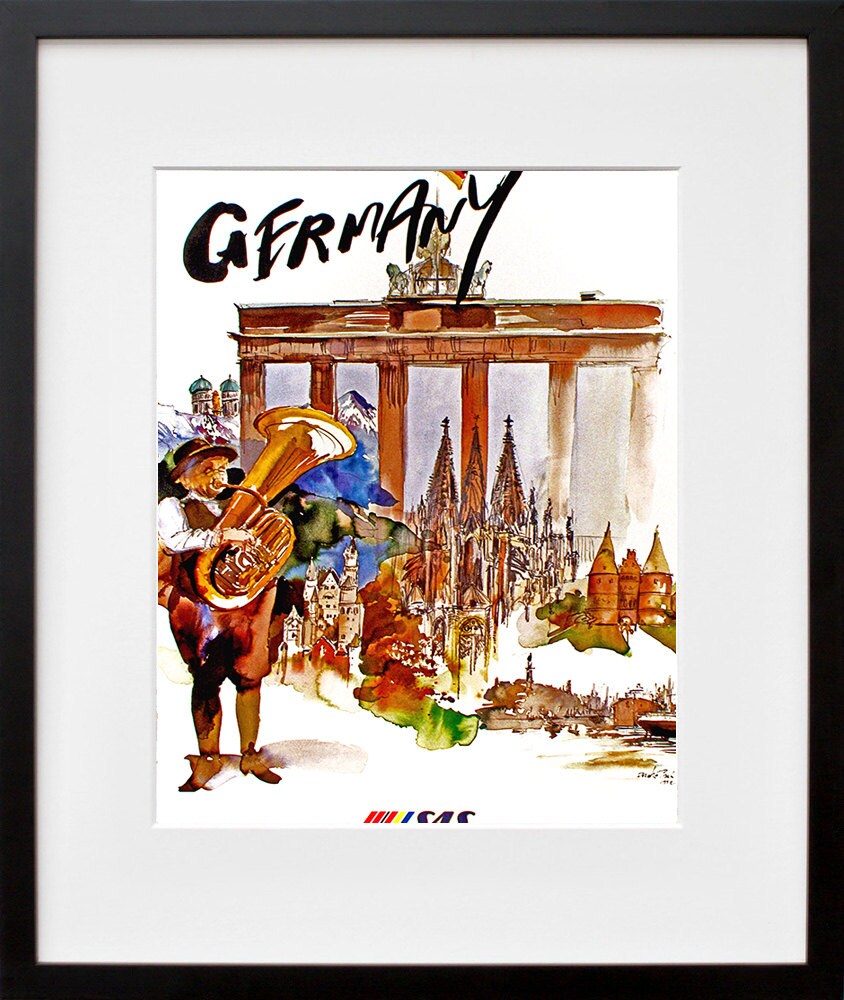 Travel Poster Art Germany Airline Print (TR39)