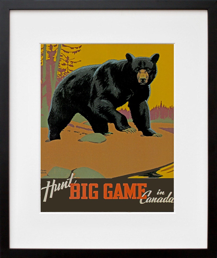 Canada Hunting Art Travel Poster Tourism Print (TR20)