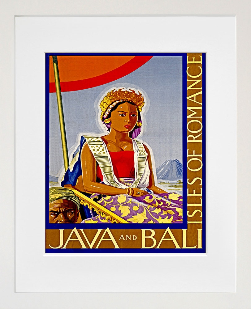 Java Bali Art Travel Poster Tourism Print (TR18)