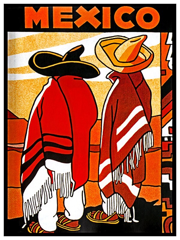 Mexican Art Mexico Print Travel Poster (TR52)