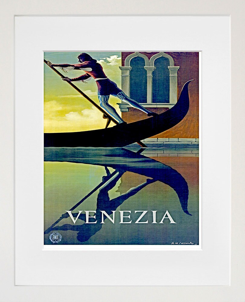 Venice Italy Art Wall Print Travel Poster (TR49)