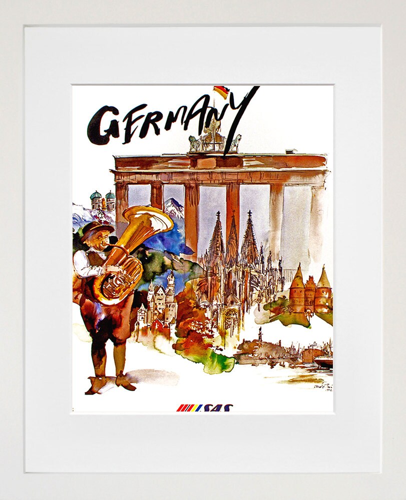 Travel Poster Art Germany Airline Print (TR39)