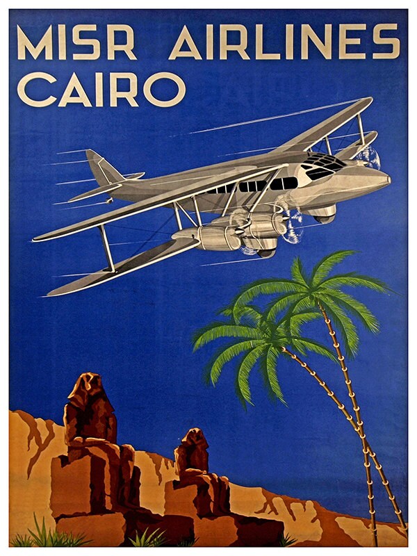 Egypt Travel Poster Airline Tourism Print (TR26)
