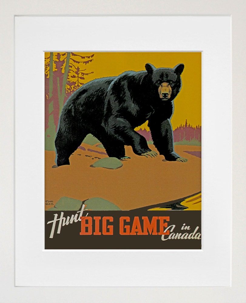 Canada Hunting Art Travel Poster Tourism Print (TR20)