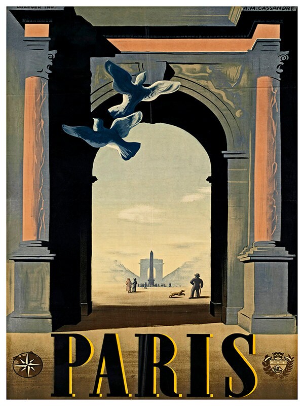 Paris Poster France Wall Art Travel Print (TR57)
