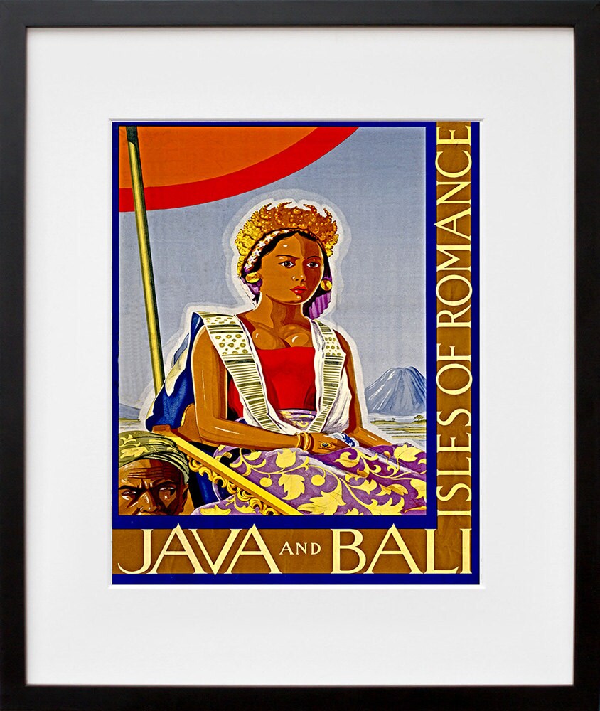 Java Bali Art Travel Poster Tourism Print (TR18)