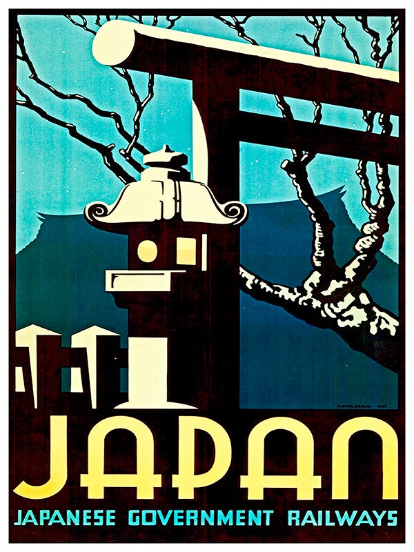 Japanese Art Japan Print Travel Poster (TR54)
