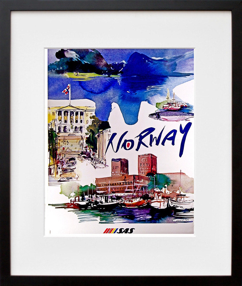 Norway Travel Poster Norwegian Art Home Decor Print (TR74)