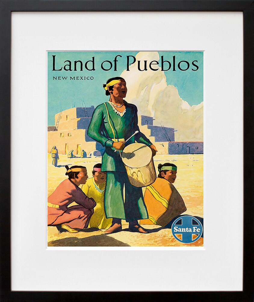 Art Print New Mexico Vintage Travel Poster (TR89)