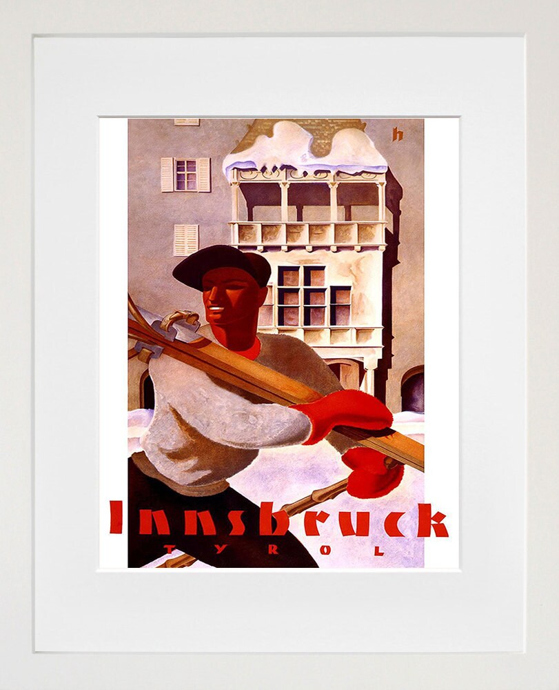 Europe Art Print Tyrol Vintage Travel Poster (TR80)