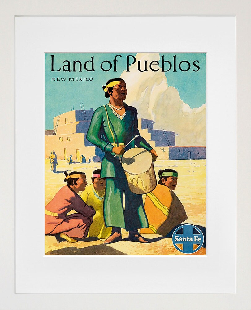 Art Print New Mexico Vintage Travel Poster (TR89)