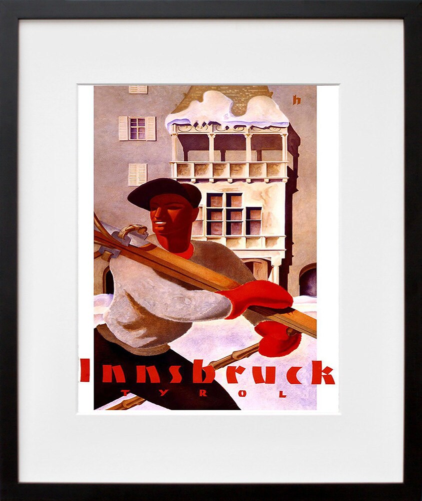 Europe Art Print Tyrol Vintage Travel Poster (TR80)