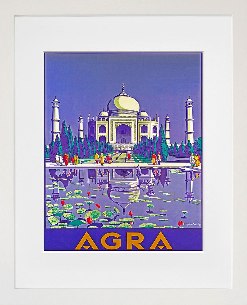 Travel Poster India Art Print Taj Mahal (TR94)