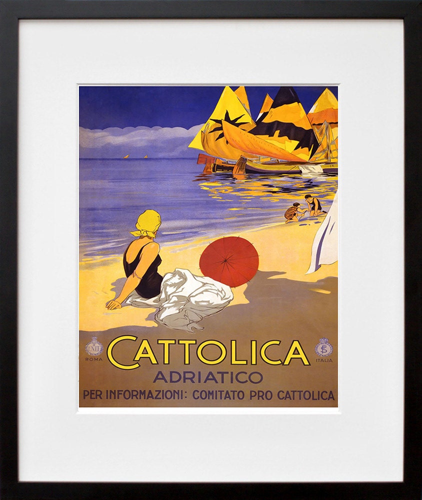Italy Travel Poster Italian Art Print Retro (TR117)