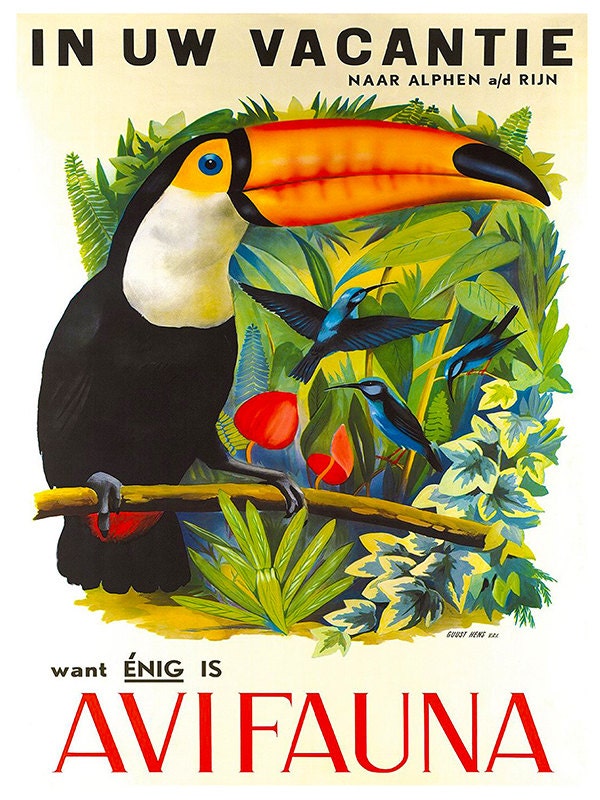 Holland Art Print Netherlands Vintage Travel Poster (TR108)