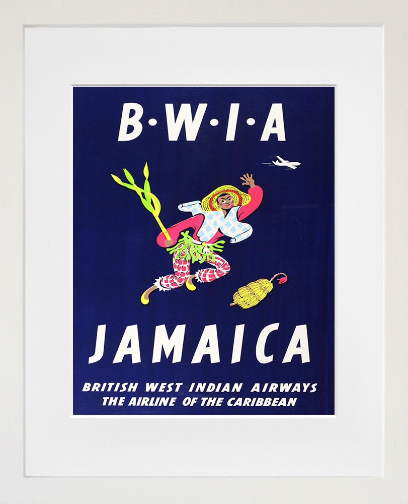 Jamaica Art Print Jamaican Travel Poster (TR101)