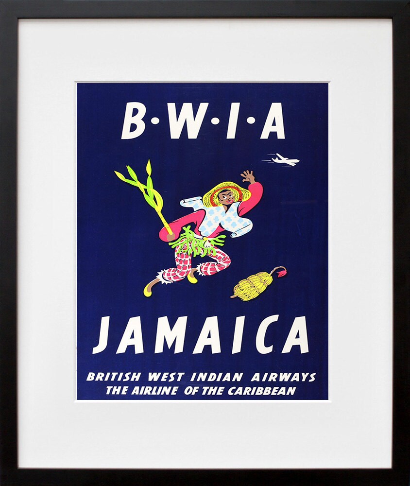 Jamaica Art Print Jamaican Travel Poster (TR101)