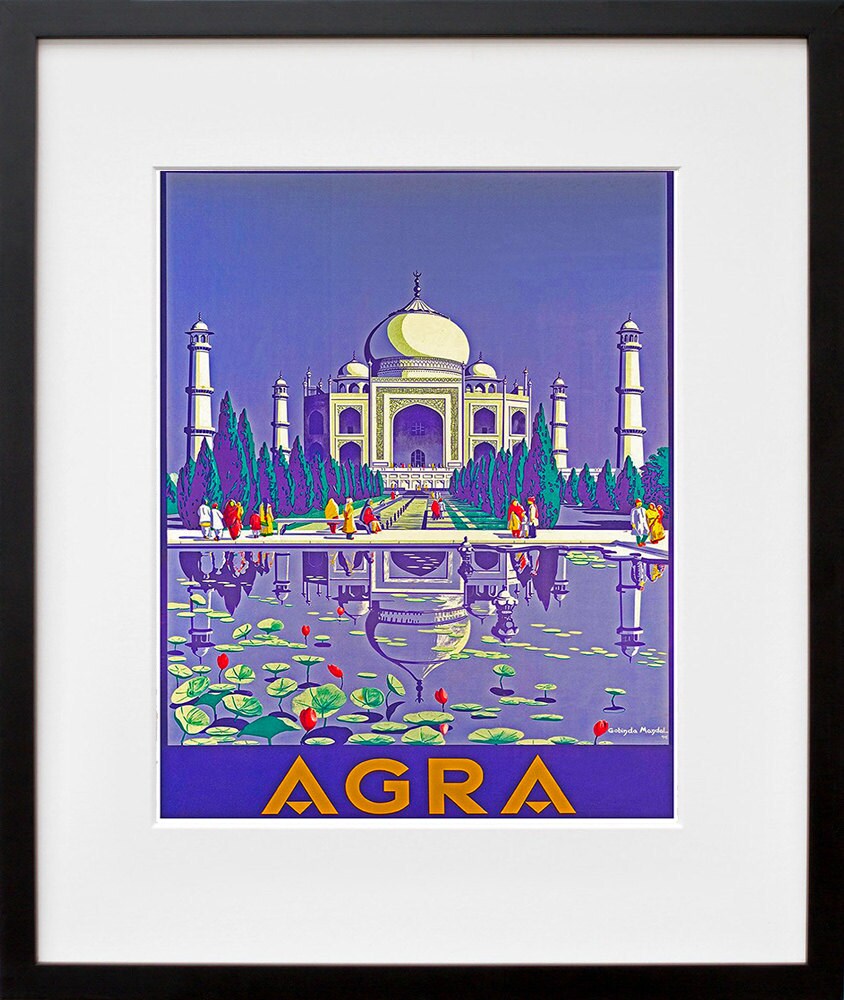 Travel Poster India Art Print Taj Mahal (TR94)