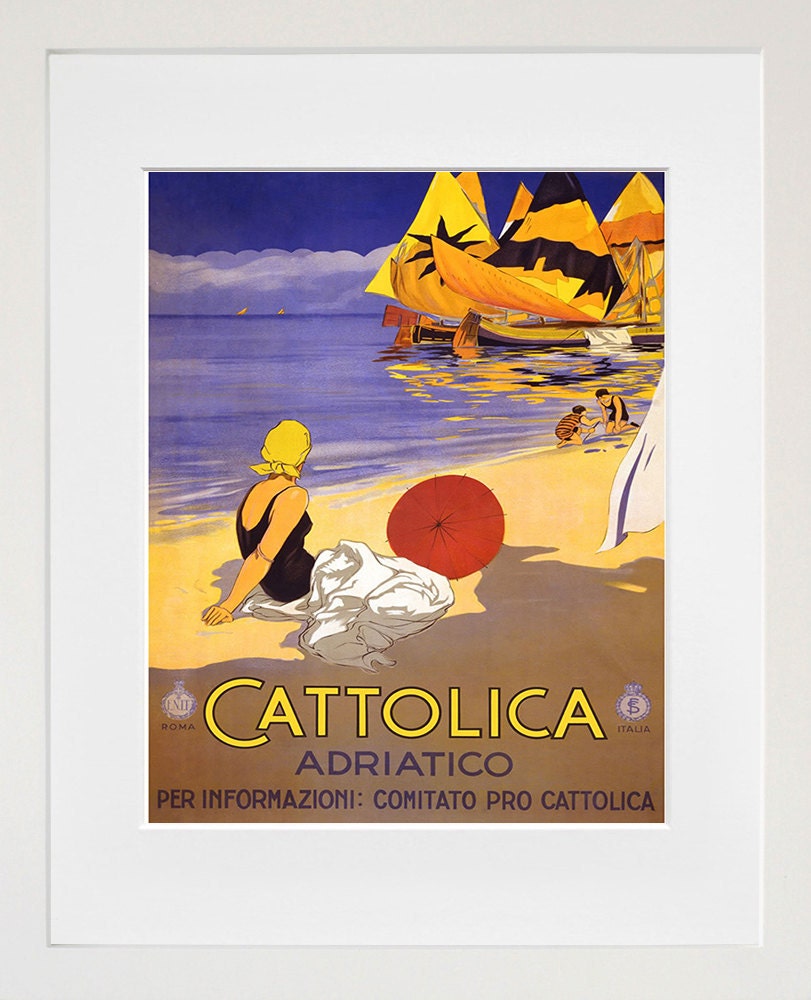 Italy Travel Poster Italian Art Print Retro (TR117)
