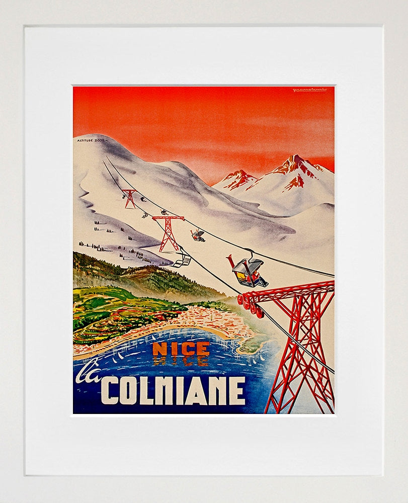 Nice France Poster Travel Art Print Vintage French Home Decor (ZT112)