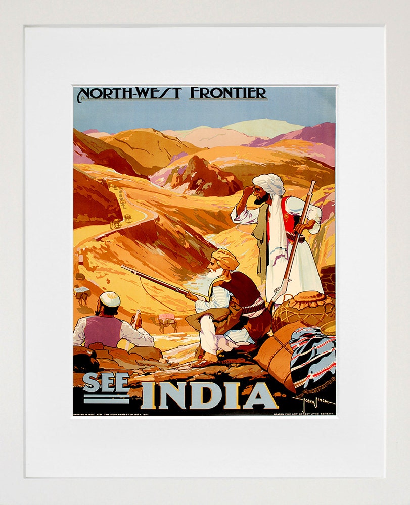 India Travel Art Print Vintage Indian Home Decor Poster (ZT130)