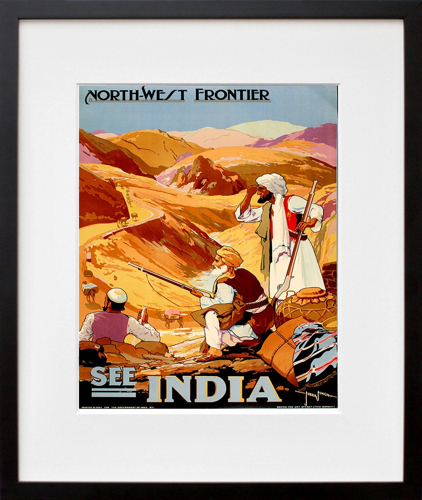 India Travel Art Print Vintage Indian Home Decor Poster (ZT130)