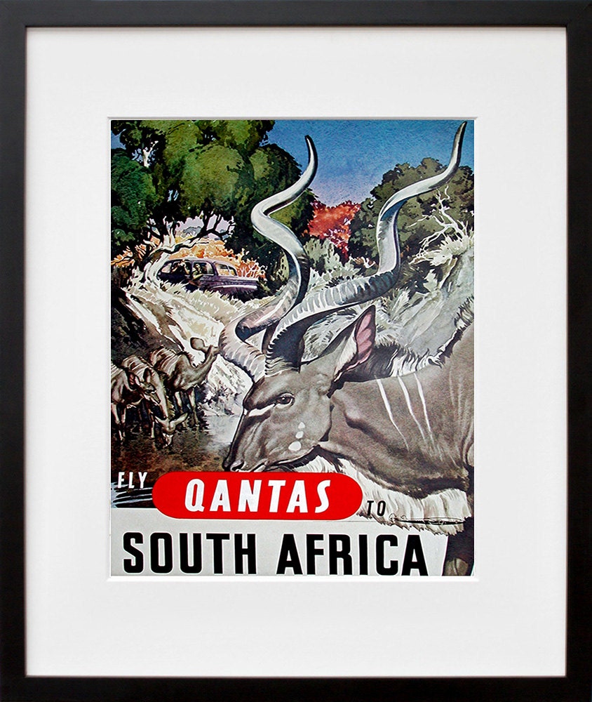 Travel Poster South Africa Art Print Vintage African Home Decor (ZT126)