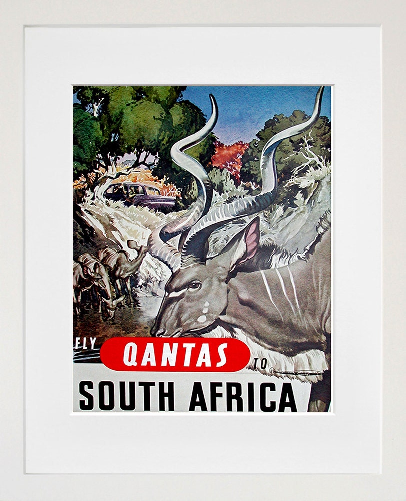 Travel Poster South Africa Art Print Vintage African Home Decor (ZT126)