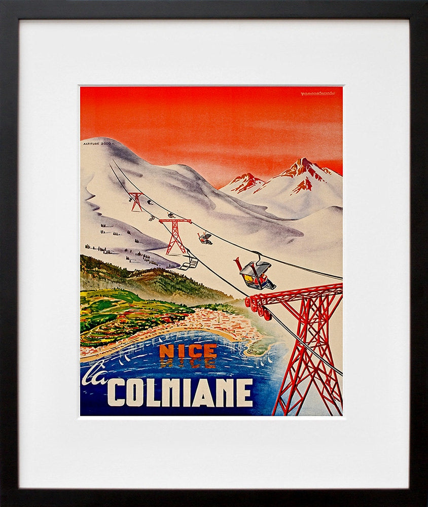 Nice France Poster Travel Art Print Vintage French Home Decor (ZT112)