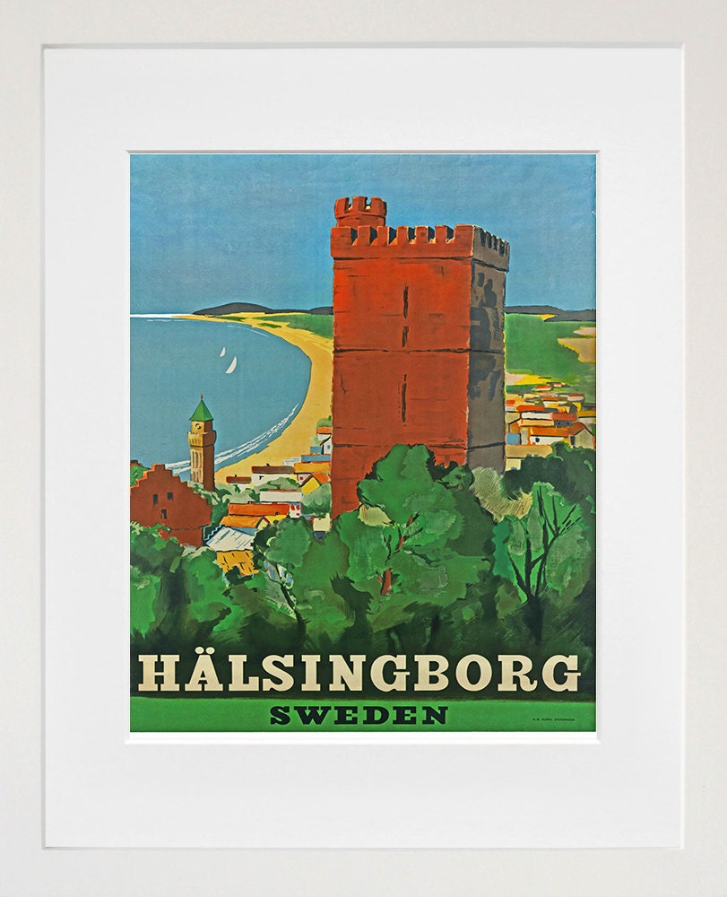 Travel Art Sweden Print Poster Swedish Home Decor (XR75)