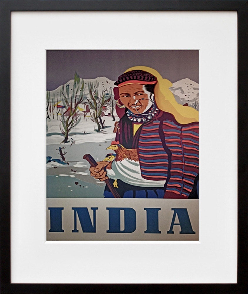 Travel Art India Print Poster Indian Vintage Home Decor (XR94)