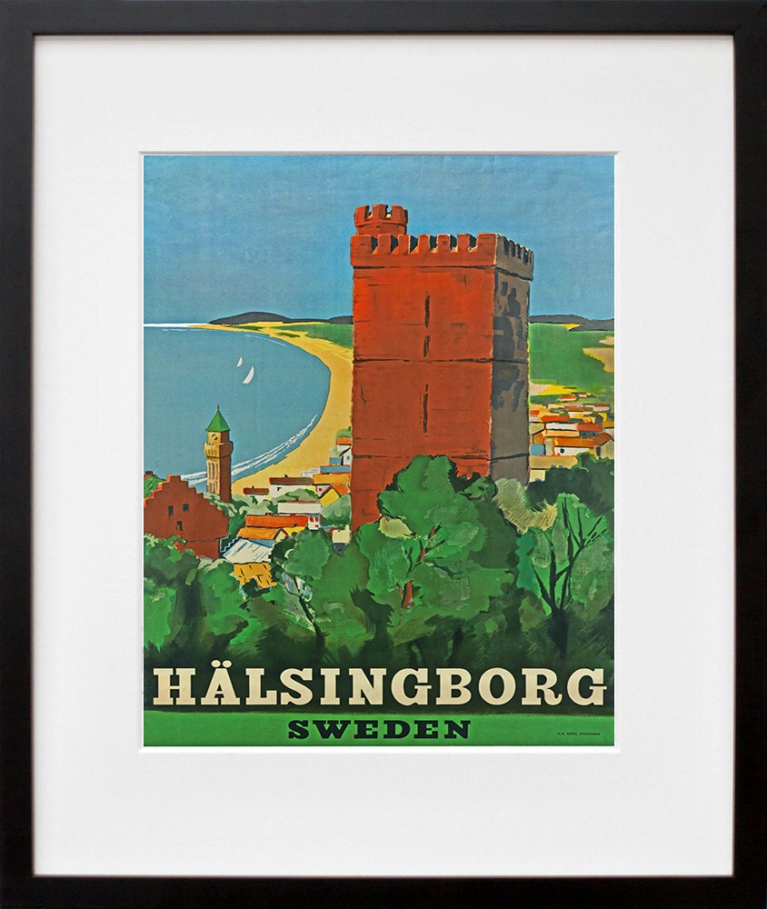 Travel Art Sweden Print Poster Swedish Home Decor (XR75)